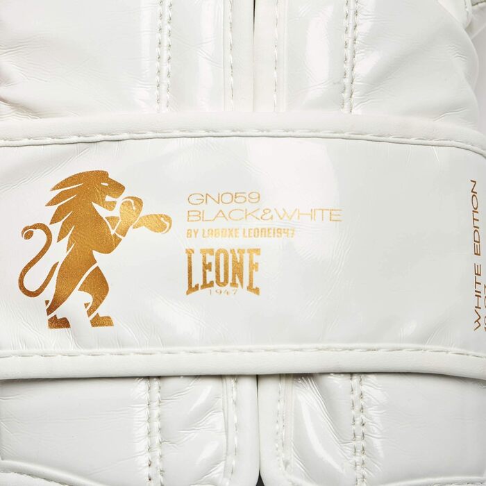 Боксерські рукавички LEONE 1947 White Edition GN059 10 унцій, білі