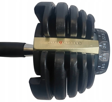 Регульовані чавунні гантелі Life4Fitness 1 x 24 кг