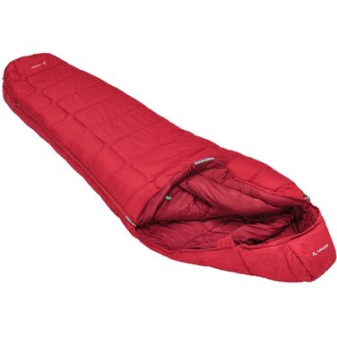 Спальний мішок VAUDE Sioux 800 220 см - дихаючий, всесезонний, синтетичний (Dark Indian Red, правий)