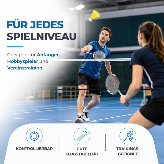 Волани для бадмінтону Yonex (60 шт.) - тренувальні та змагальні, для вулиці та залу