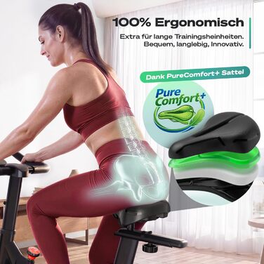 Велотренажер Sportstech SX175: Індоор-велосипед для дому з регулюванням магнітного опору, LED-дисплеєм, підтримкою додатків та вагою до 120 кг