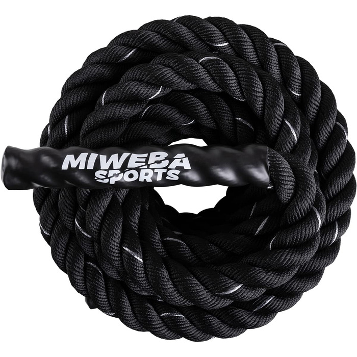 Тренувальний батл-роуп Miweba Sports BR100 12 м, Ø 40 мм для фітнесу, кросфіту, залу та вулиці