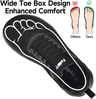 Кросівки для бігу широкі чоловічі та жіночі, зручні, дихаючі, спортивні, розміри 37-47 (37 EU, чорний)