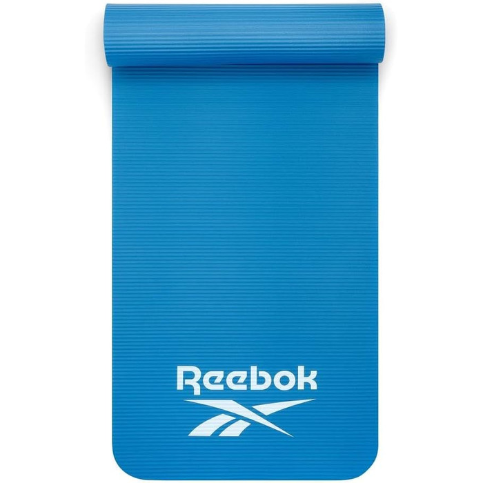 Reebok килимок для фітнесу 10 мм, нековзкий, натуральний каучук, синій – гімнастичний килимок для тренувань, фрілектики, домашнього використання