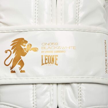 Боксерські рукавички LEONE 1947 White Edition GN059 10 унцій, білі