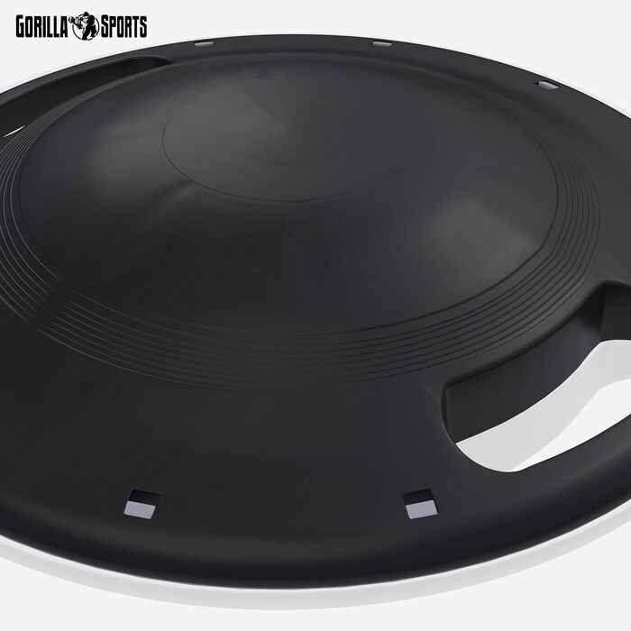 Балансборд GORILLA SPORTS® Ø 40 см, до 110-180 кг, дерево/пластик - для рівноваги, терапії, тренувань, для дітей та дорослих, з ручками