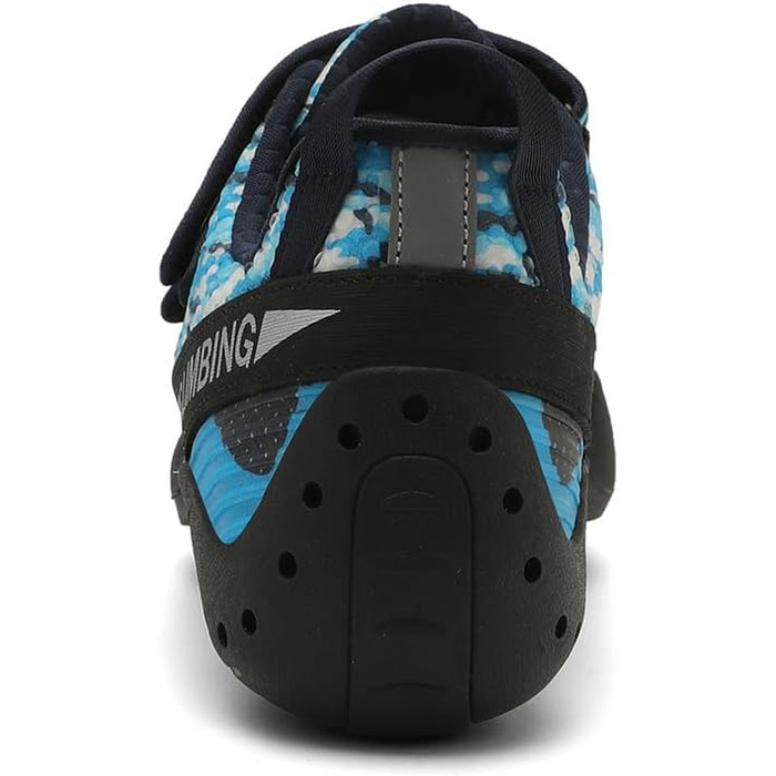 Жіночі скельні туфлі для скелелазіння, антиковзаючі, для залу та вулиці, з двома ремінцями, для початківців (34 EU, блакитні)