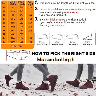 Водонепроникні черевики-сліпони для ходьби Barfußschuhe: жіночі та чоловічі, широкі, теплий підкладка, Zero Drop, антиковзаючі, 38 EU, бордовий