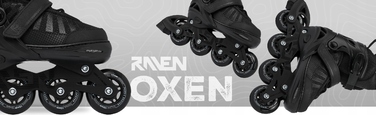 Регульовані ролики RAVEN Oxen, чорні, розмір 46-49