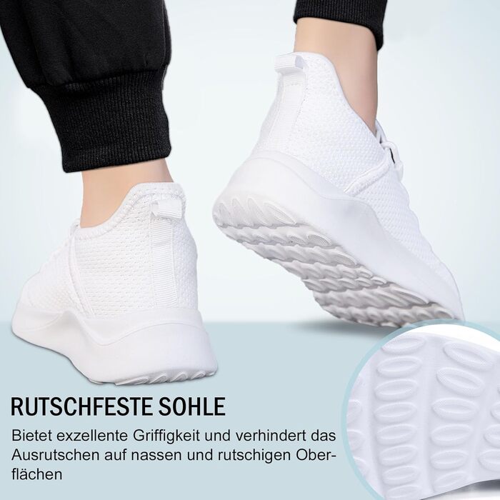 Кросівки для чоловіків AZSDXS: білі спортивні кросівки для бігу, тренувань та занять у залі (43 EU)