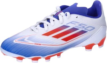 Бутси для футболу Adidas F50 League Unisex Multi Ground, 33 EU, Cloud White/Solar Red/Lucid Blue