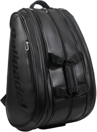 Сумка для падел Bullpadel Avant Leather Ltd чорна - професійна сумка для ракет та аксесуарів