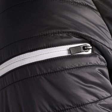 Чоловіча лижна куртка Black Crevice для гірських походів, тепла зимова куртка з нейлону, водонепроникна та вітрозахисна, з високою свободою рухів, чорно-біла (S, чорний)