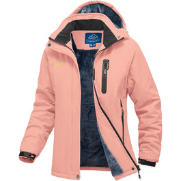 Жіноча зимова куртка Ysento: водонепроникна, тепла, на флісовій підкладці, для сноуборду та активного відпочинку, рожевого кольору, розмір L