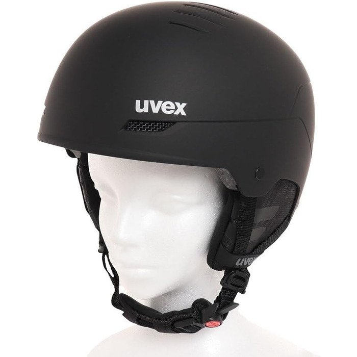 Шолом для лиж та сноуборду uvex Wanted, регульований, з вентиляцією, для жінок і чоловіків, чорний матовий, 58-61 см