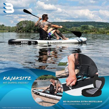 Надувна SUP-дошка Bluemarina Ariki 325x86x15 см, до 140 кг, комплект для сапбордингу, гарантія 5 років