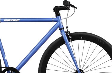 Велосипед FabricBike Original Hi-Ten, сингл-спід, фікс, міський, синьо-чорний, 8 кольорів, 3 розміри, 10,45 кг, рама 53 см (M)