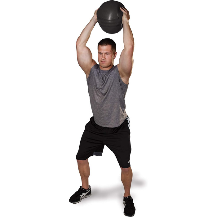 Слэмбол BODY-SOLID 13,6 кг (30 lbs) для фітнесу, кросфіту, гумовий м'яч для силових тренувань