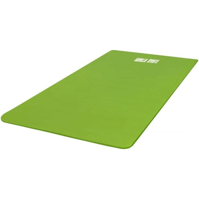 Йога мат GORILLA SPORTS® 190x100x1.5 см з ручним ременем, антислизька, без фталатів, для фітнесу та тренувань