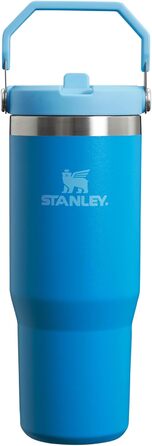 Термокружка Stanley Flip Straw 0.89 л з трубочкою, синя, BPA Free, для спорту та води, тримає холод 12+ годин, можна мити в посудомийній машині