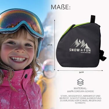 Рюкзак для дитячих гірськолижних черевиків BambiniWelt by Rafael K. - чорний