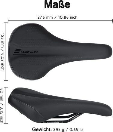 Велосипедне сідло FIFTY-FIFTY MTB: комфортне, з memory foam, водонепроникне для чоловіків та жінок. Сумісне з MTB та шосейними велосипедами