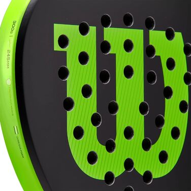 Дитяча падель-ракетка Wilson Blade Junior v2, скловолокно, 300 г, 439 см², чорна/неонова зелена