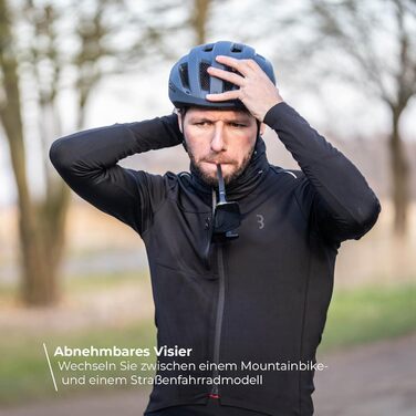 Велосипедний шолом BBB Cycling Condor 2.0 знімне візор MTB/шосе, синій матовий, L (58-62 см), travelbag