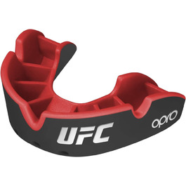 Захисний капу OPRO UFC Silver Junior чорний/червоний для MMA, BJJ, боксу та інших єдиноборств