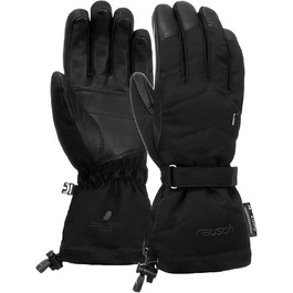 Жіночі лижні рукавички Reusch Nadia R-tex XT з пуховою ізоляцією та водонепроникною мембраною, дуже теплі зимові рукавички для снігу, чорні, розмір 8.5