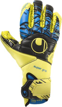 Воротарські рукавички Uhlsport Speed Up Supergrip Finger Surround чоловічі, розмір 9, легкі, флуоресцентно-жовті/чорні