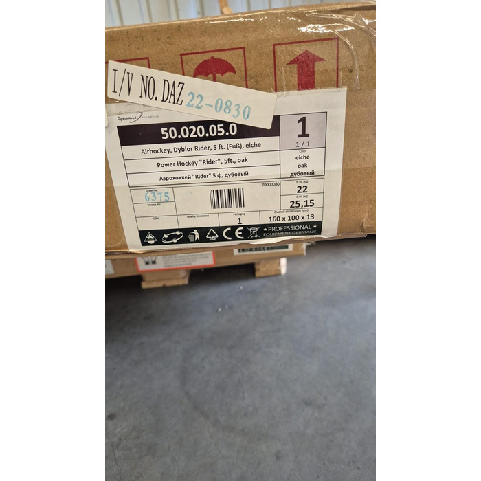 Airhockey Dybior Rider - ігровий стіл для хокею, 150x75x86 см, з дерева