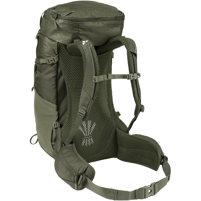 Туристичний рюкзак VAUDE Brenta 36+6 л, водонепроникний, з дощовиком, для жінок і чоловіків, зручний трекінговий рюкзак з практичними відділеннями, колір хакі