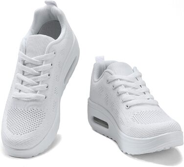 Жіночі бігові кросівки AHICO: легкі, дихаючі, для бігу та прогулянок (37 EU, білий)
