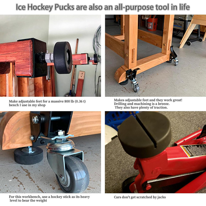 Набір шайб для хокею UNBEATABLE ENERGY (15 шт.) з тейпом, 7.6 см, 2.5 см, 170 г