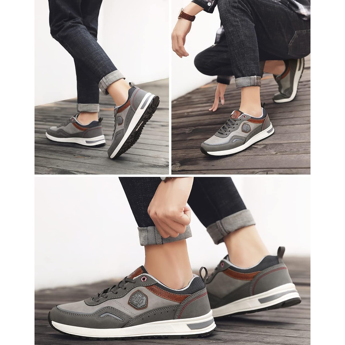 ARRIGO BELLO Кросівки чоловічі спортивні для прогулянок та активного відпочинку, легкі, розмір 41-46 (42 EU, A2 Grey)